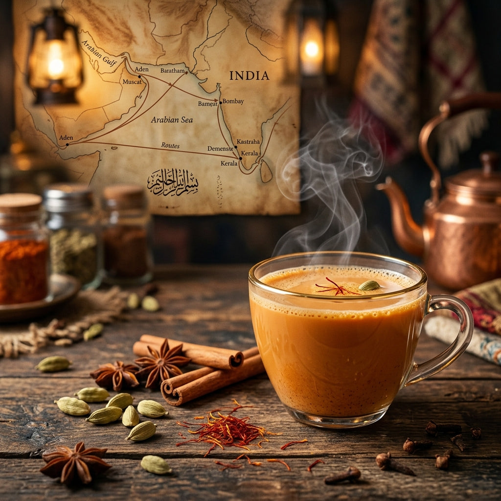 The Journey of Karak Tea: From Historic Silk and Spice Routes to the Modern Gulf / رحلة شاي الكرك: من طرق الحرير والتوابل التاريخية إلى الخليج العربي الحديث