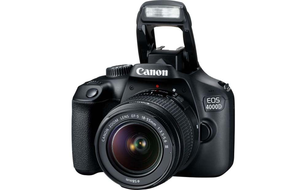 Canon EOS 4000D Digital SLR Camera Kit – 18MP, 18-55mm & 75-300mm Lenses