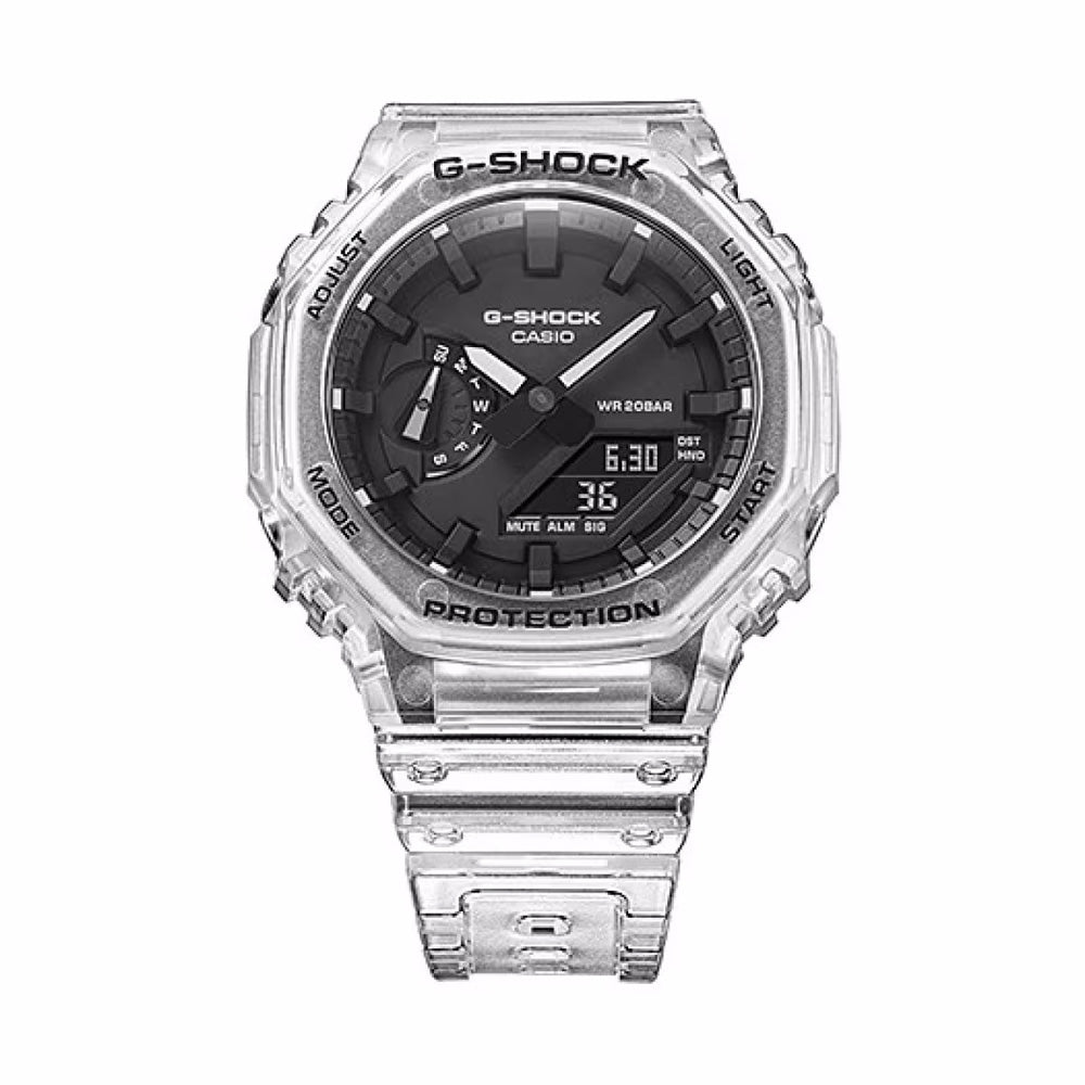 G-Shock Transparent Watch - Casio Men's Digital Shock Resistant Skeleton Series