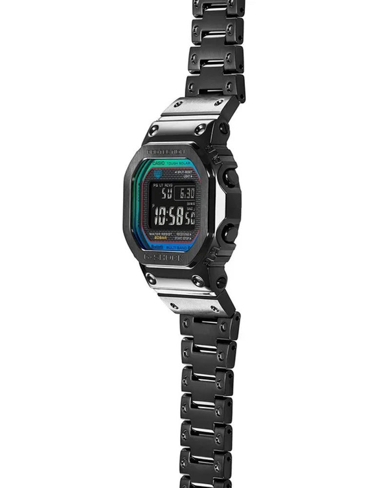G-SHOCK Metal Watch – Men's Stainless Steel Shock Resistant Solar Powered Timepiece