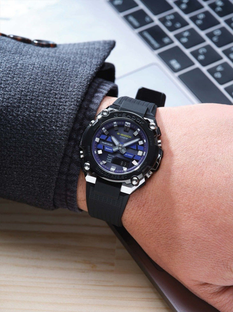 G-Shock G-Steel Watch – Slim Metal Resin, Solar Powered, Shock Resistant Design