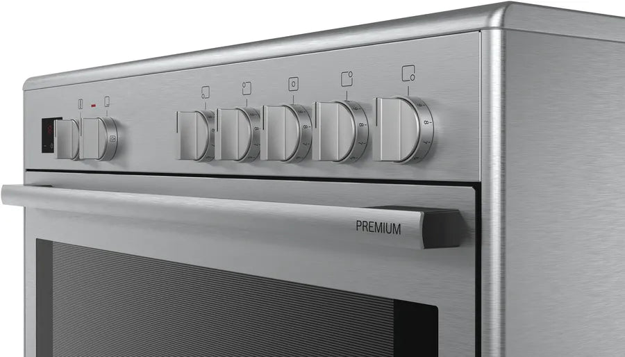 Bosch Electric Range Cooker 90cm | 5 Zone Stainless Steel Oven With Rotary Spit