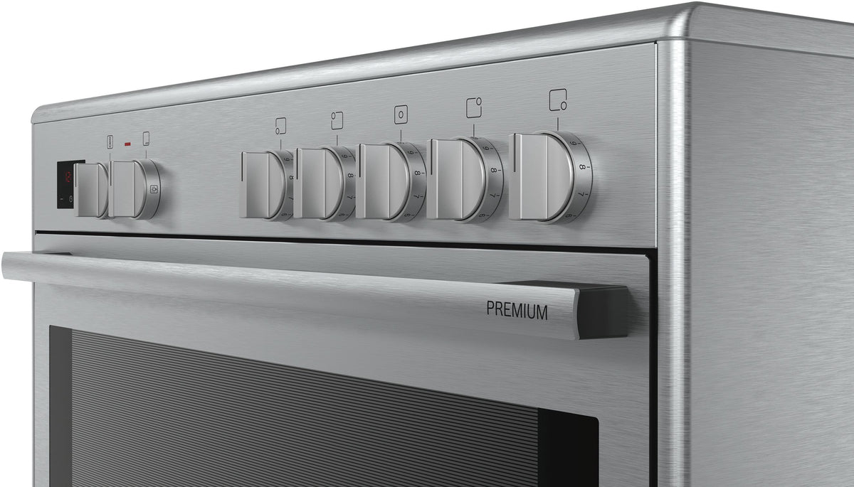 Bosch Electric Range Cooker 90cm | 5 Zone Stainless Steel Oven With Rotary Spit