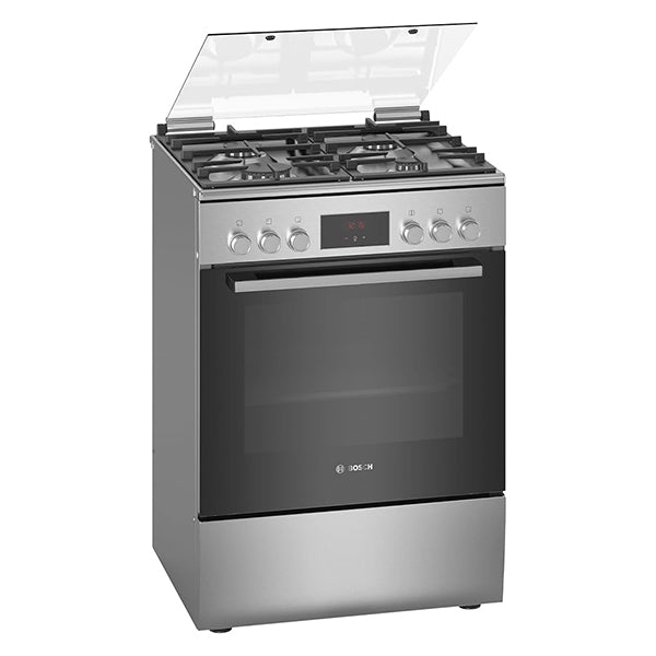 Bosch Gas Cooker - Stainless Steel Freestanding Gas Cooker With Multifunction Oven