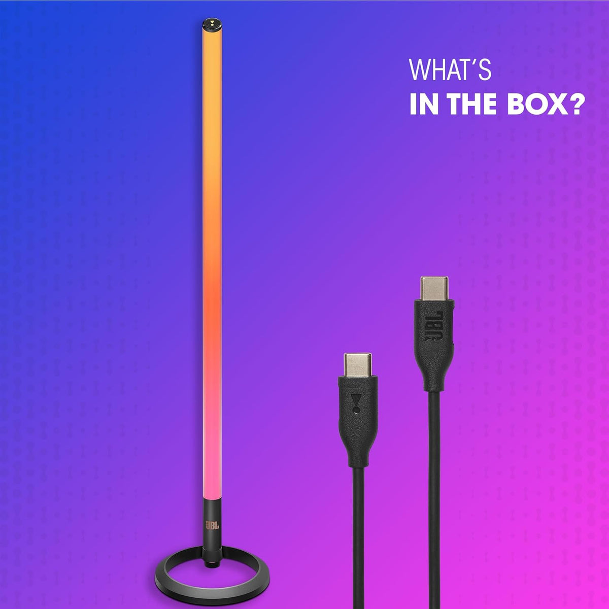 JBL PartyLight Stick – Portable 360 Degree LED Light with Music Sync Lighting
