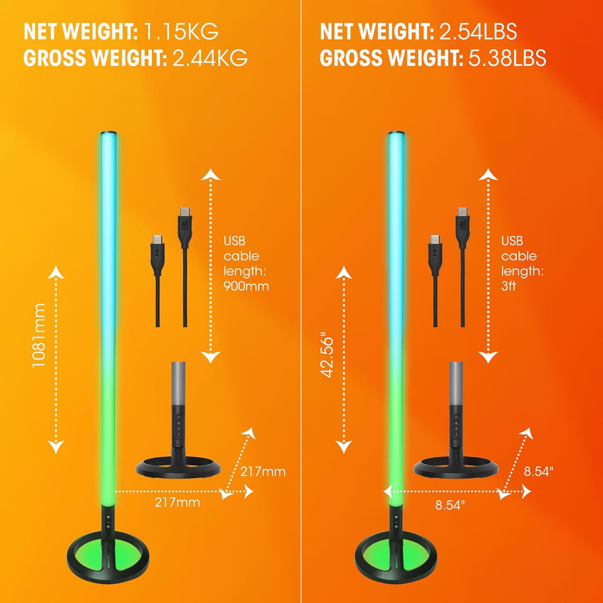 JBL PartyLight Stick – Portable 360 Degree LED Light with Music Sync Lighting