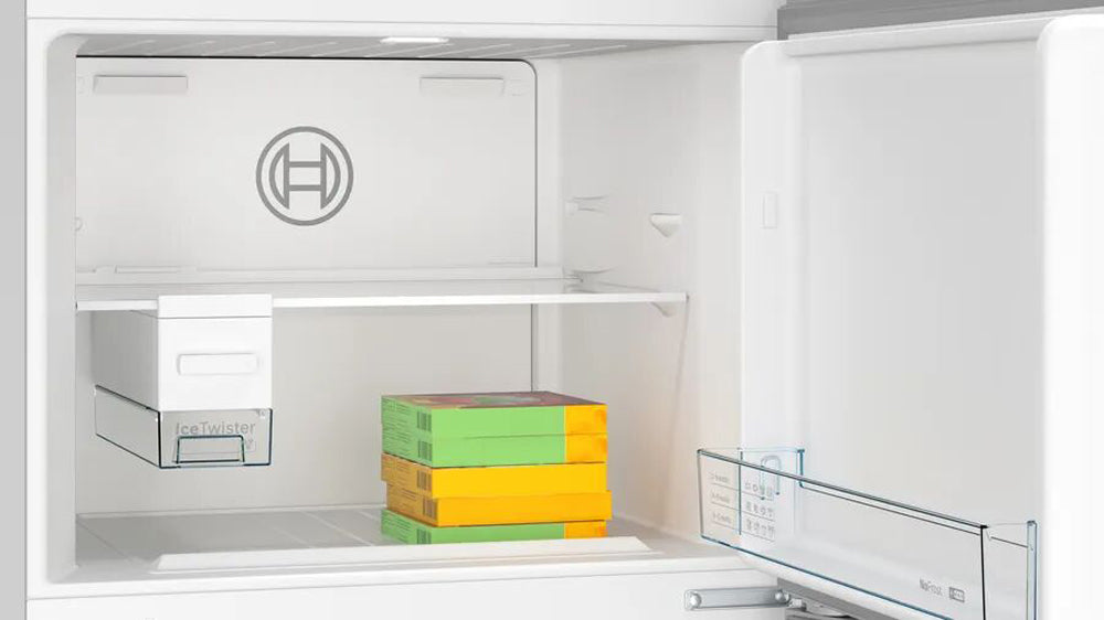 Bosch Series 4 Refrigerator - Top Mount, Stainless Steel Fridge With VitaFresh