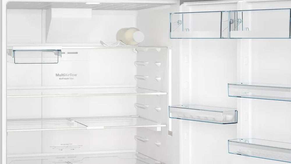 Bosch Series 6 Refrigerator | Large Capacity Fridge With Top Freezer & Multi Airflow Cooling