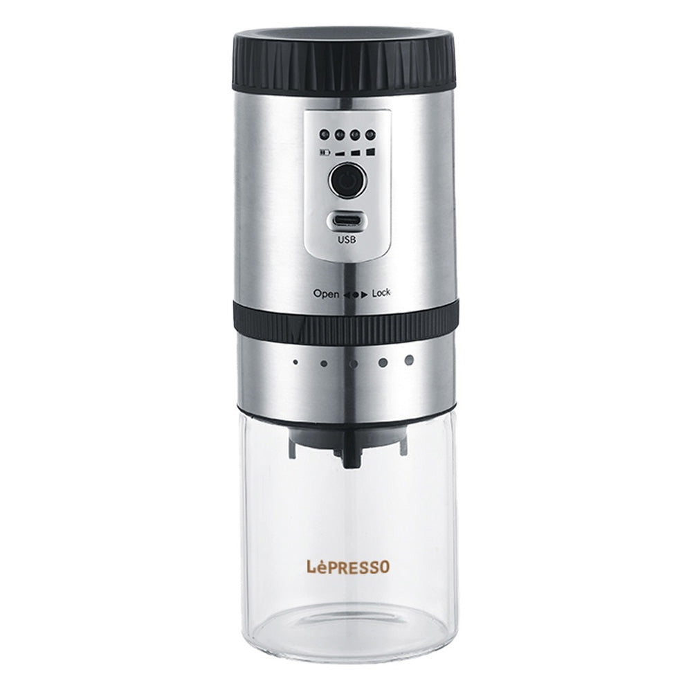 Ceramic Burr Grinder – LePresso Automatic Coffee Grinder With Adjustable Grind Settings