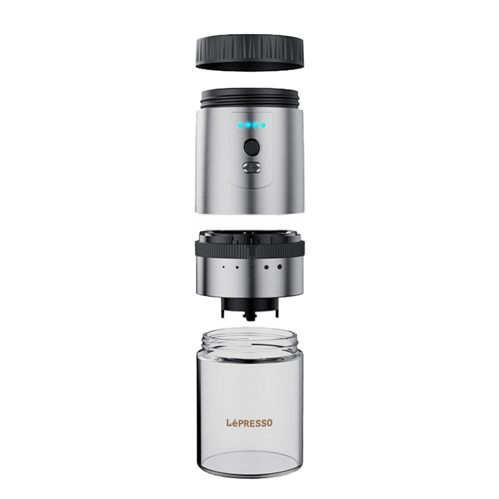 Ceramic Burr Grinder – LePresso Automatic Coffee Grinder With Adjustable Grind Settings