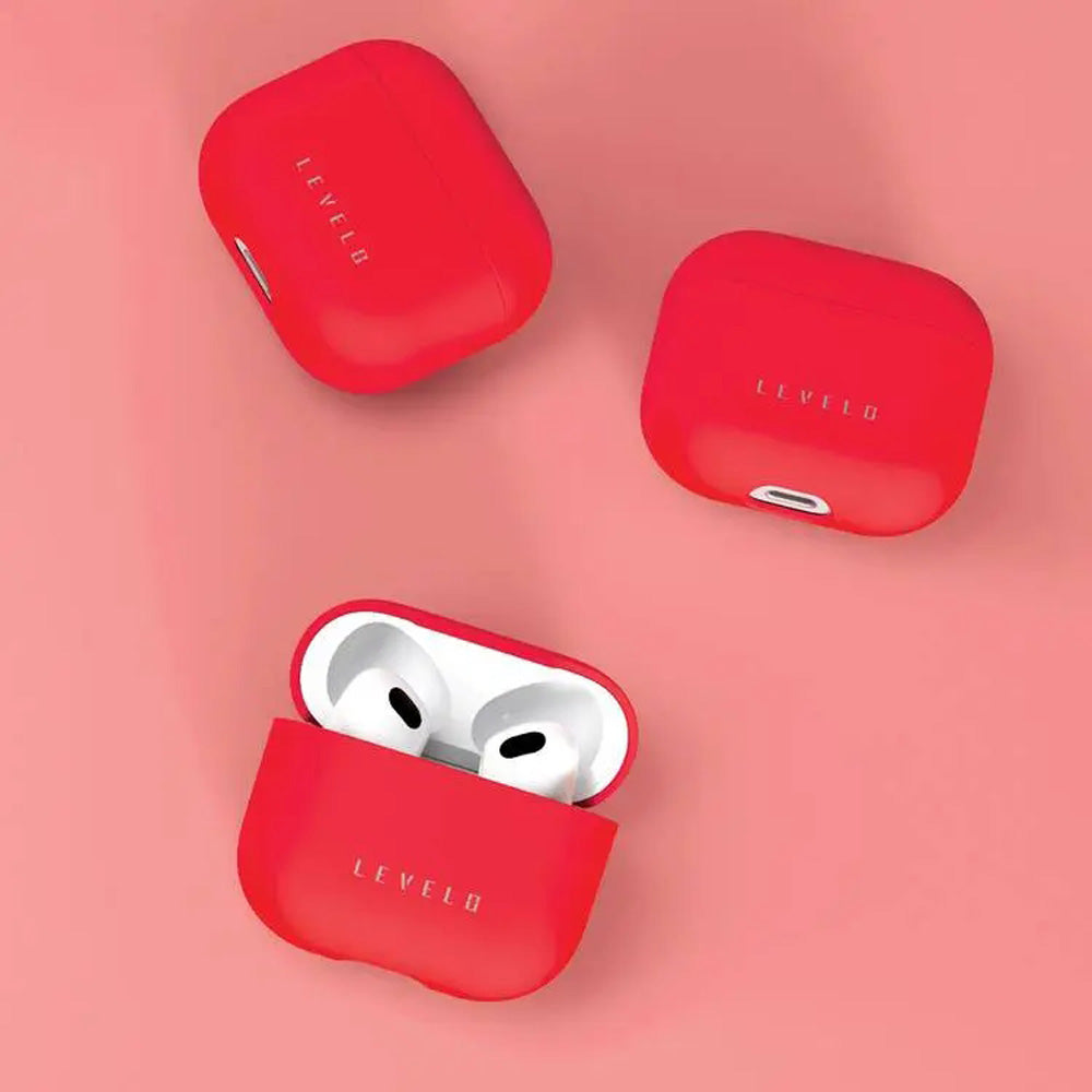 Silicone AirPods Case - Levelo Gorra Hybrid Drop Resistant Protective Cover for AirPods 3
