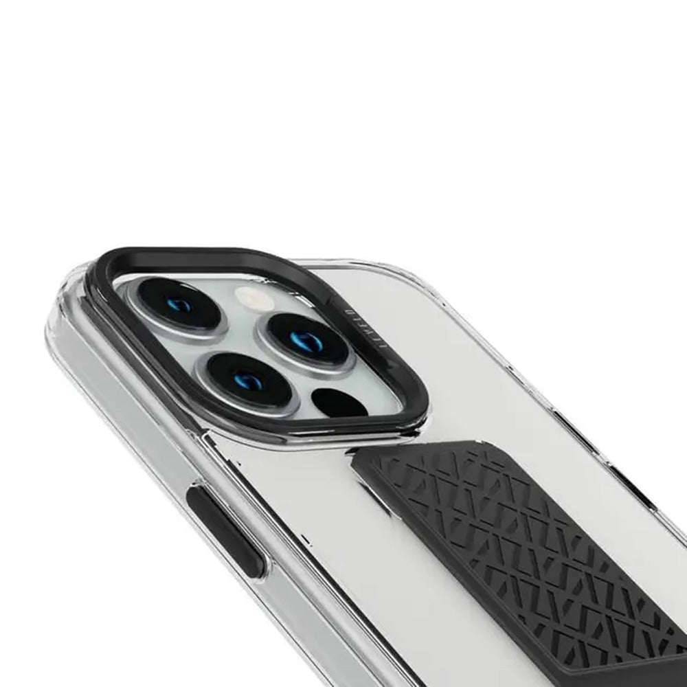 iPhone 15 Pro Max Case – Levelo Morphix Clara Grip | Shockproof, Leather Kickstand