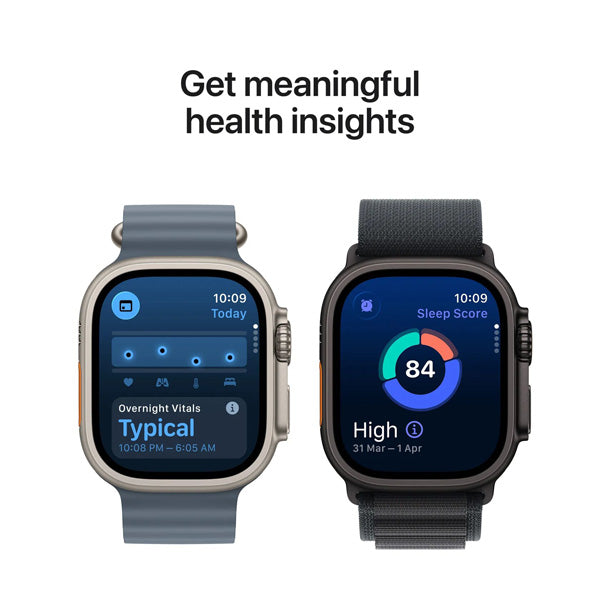 Apple Watch Ultra 3 GPS Cellular Smartwatch – Titanium Case, Ocean Band, Long Battery Life