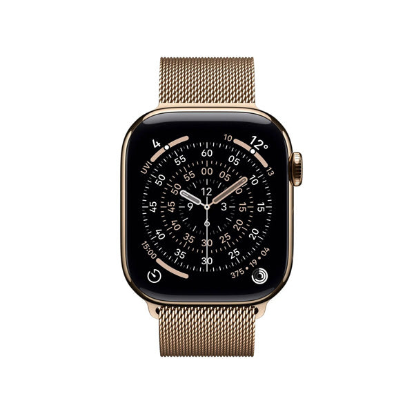 Apple Watch Series 11 GPS Cellular Smartwatch - Titanium Case, Milanese Loop Band