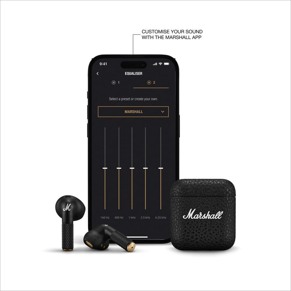 Bluetooth Earphones – Marshall Minor IV Wireless Earbuds With Signature Sound