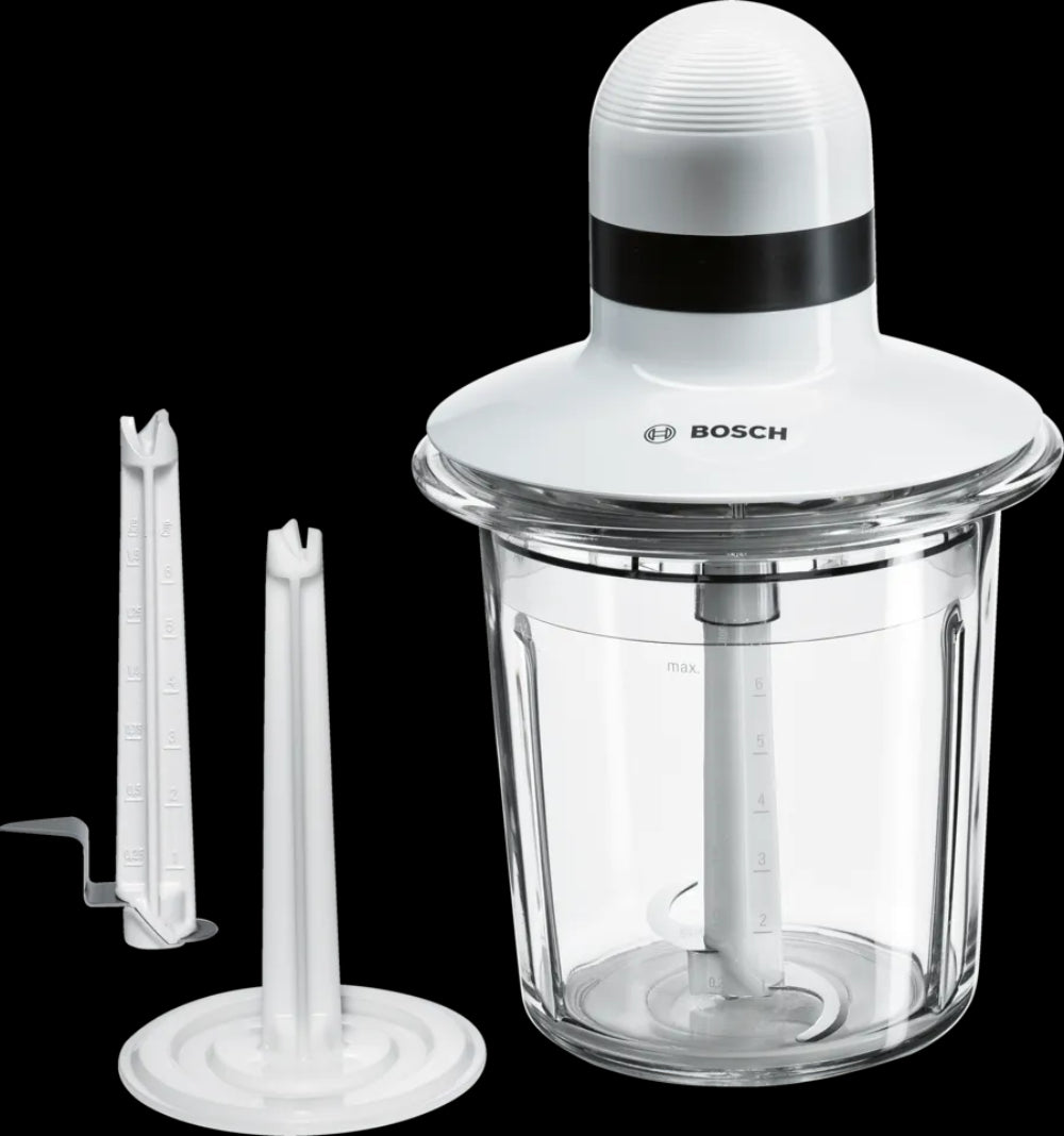 Bosch Chopper 550W – Electric Vegetable Chopper with Stainless Steel Blade & Glass Bowl