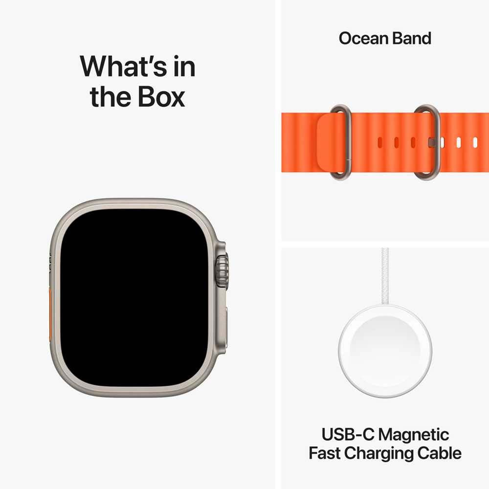 Apple Watch Ultra GPS Cellular 49mm Titanium Case – Rugged Smartwatch With Retina Display