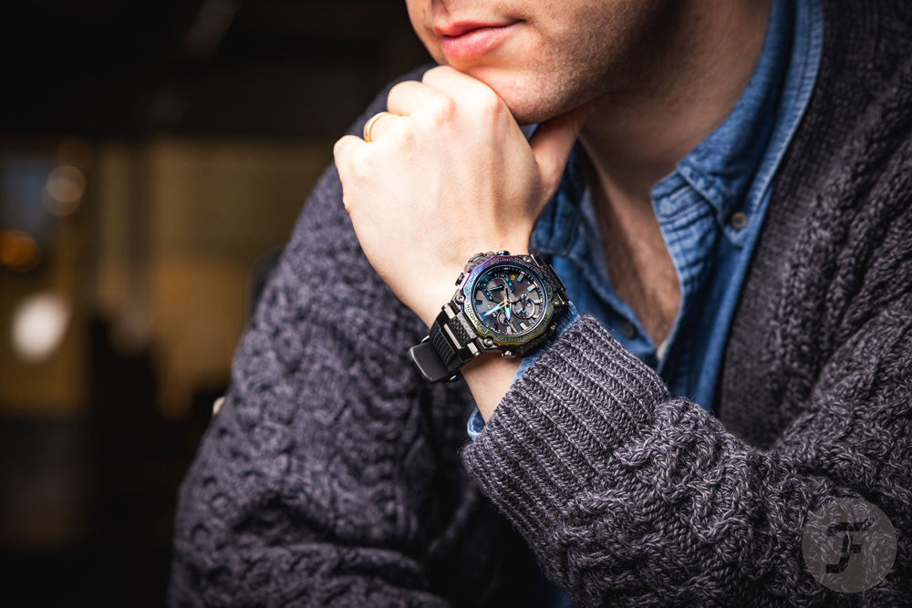 G-SHOCK Solar Watch - Men's Bluetooth Connected Timepiece | Triple G Resist, Carbon Bezel