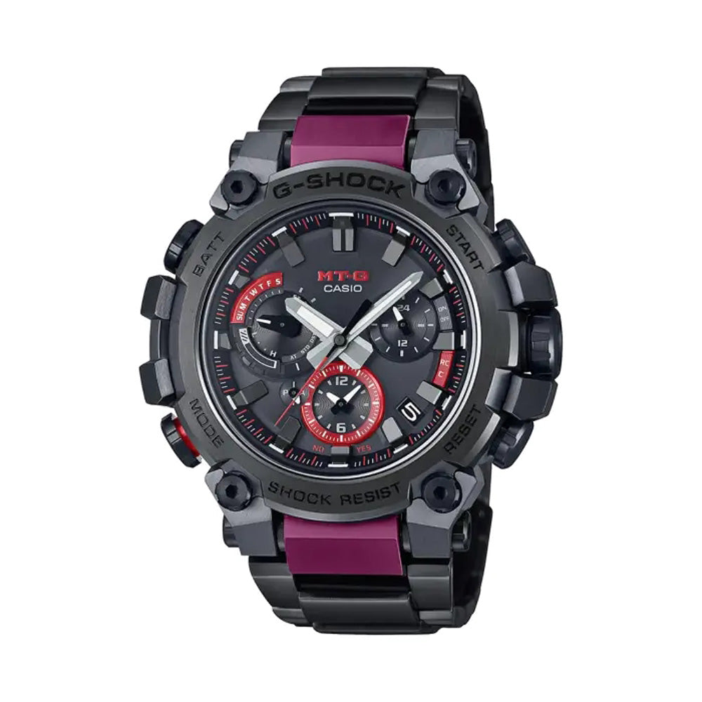 G-SHOCK MT-G Watch - Men's Shock Resistant Solar Powered Wristwatch | Bluetooth Connected