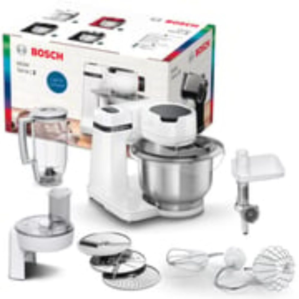 Multi Use Mixer - Bosch Kitchen Mixer With Powerful Motor & Large Stainless Steel Bowl