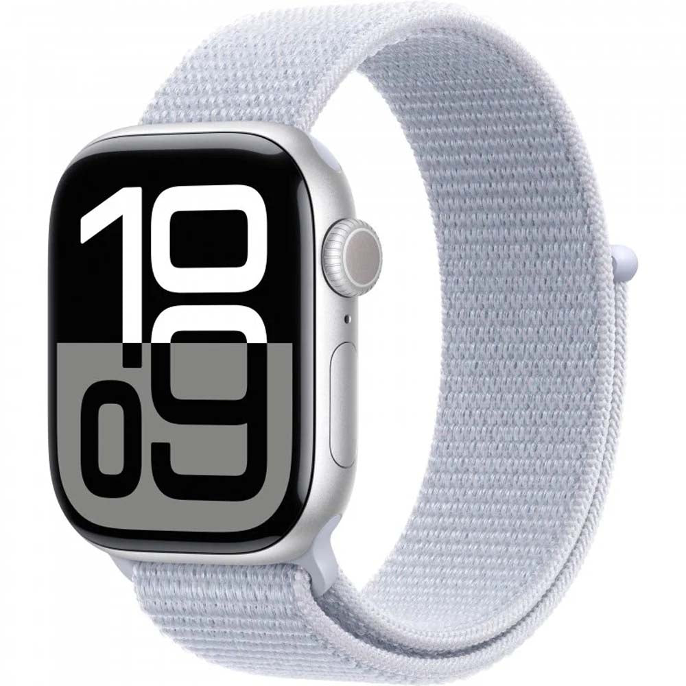 Apple Watch Series 10 GPS Smartwatch - Aluminum Case, Sport Loop Band, Water Resistant