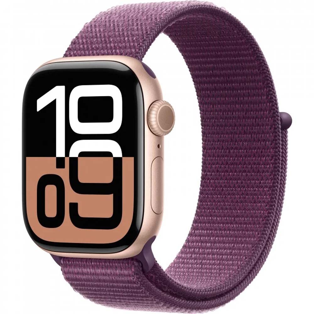 Apple Watch Series 10 GPS Smartwatch - Aluminum Case, Sport Loop Band, Rose Gold