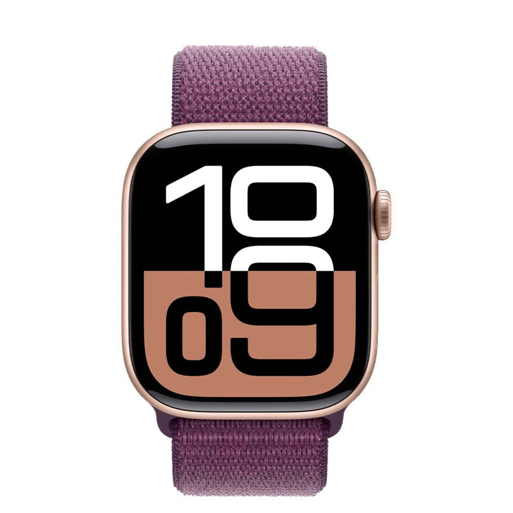 Apple Watch Series 10 GPS Smart Fitness Watch - 46mm Aluminum Case, Sport Loop Band