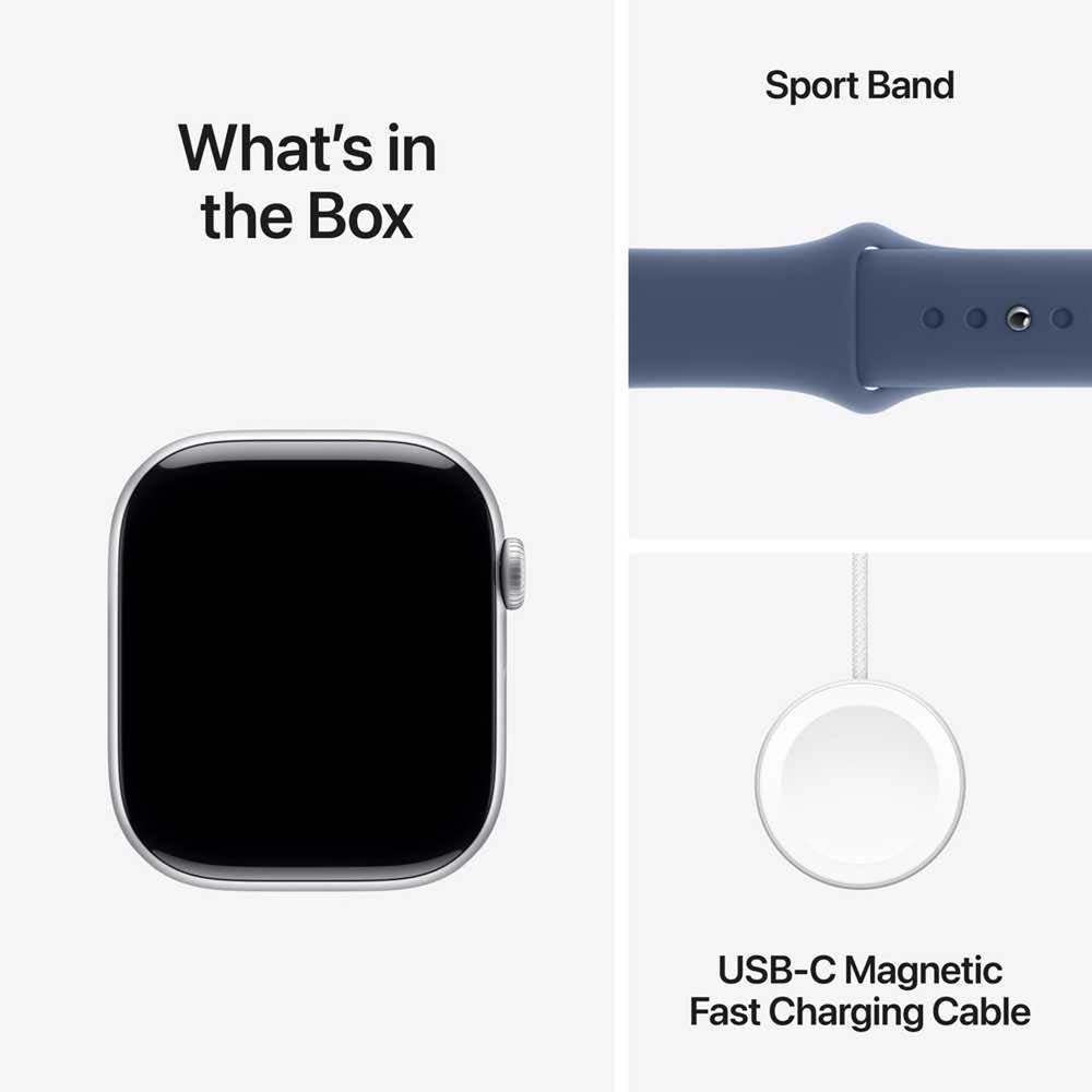 Apple Watch Series 10 GPS Cellular - 42mm Aluminum Sport Band Smartwatch