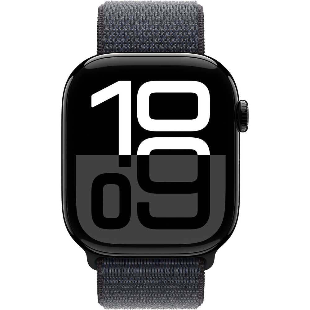 Apple Watch Series 10 GPS Smartwatch - Cellular, 46mm Aluminum Case, Sport Loop Band