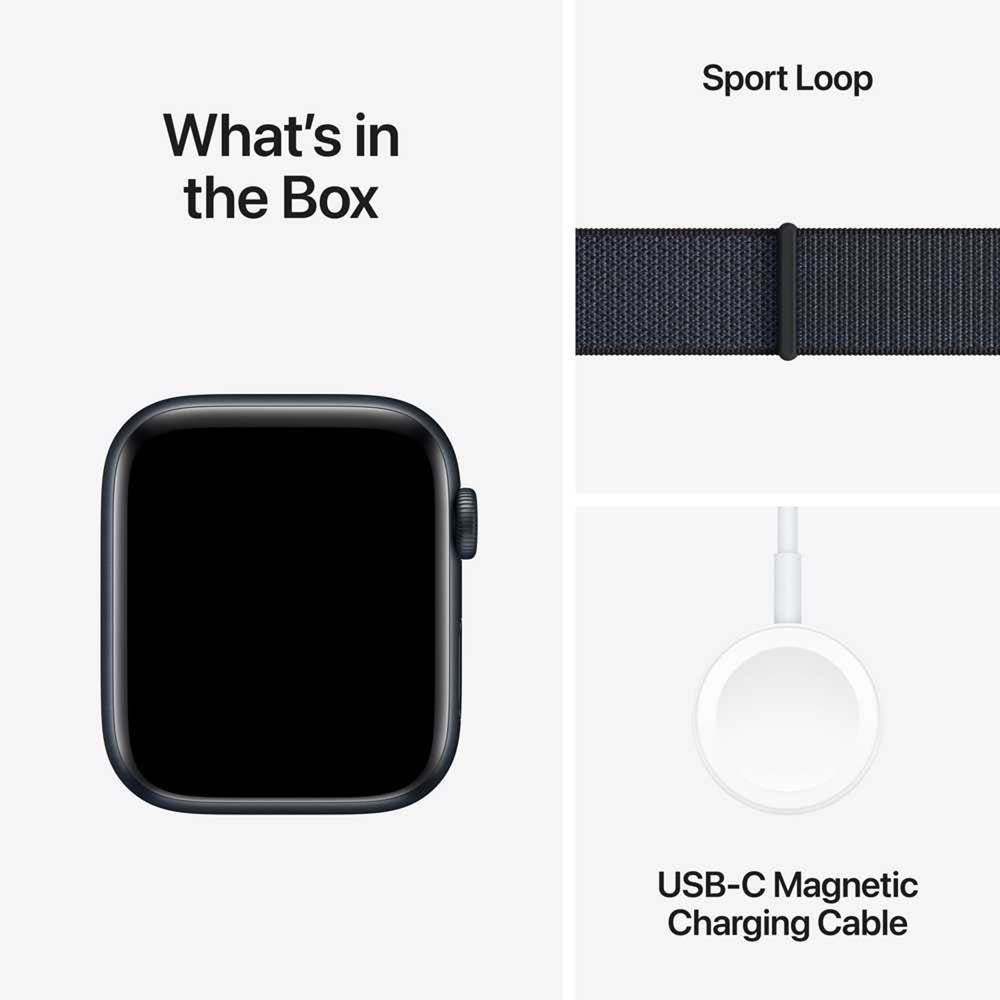 Apple Watch SE GPS Smartwatch – Swim Proof, Heart Rate Monitor, 44mm Aluminum Case