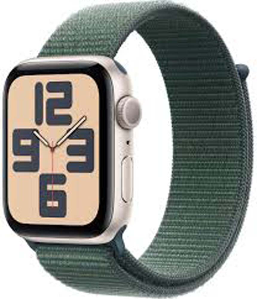 Apple Watch SE GPS Smartwatch - 44mm Aluminum Case | Swim Proof Sport Loop Band