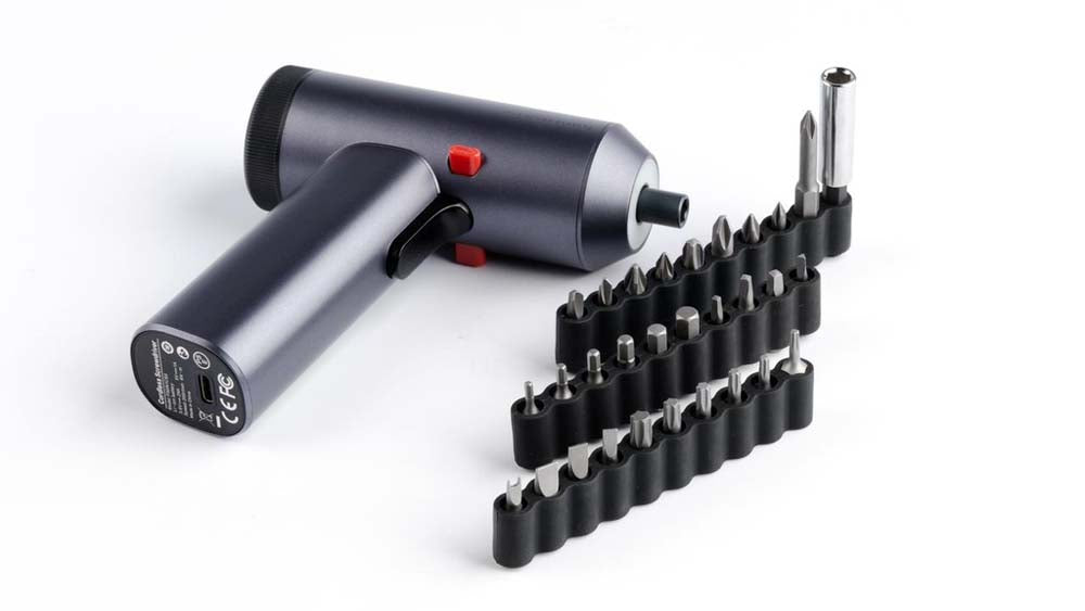 Electric Screwdriver Gun – Powerology 30 Bits Cordless Rechargeable Kit With LED Light