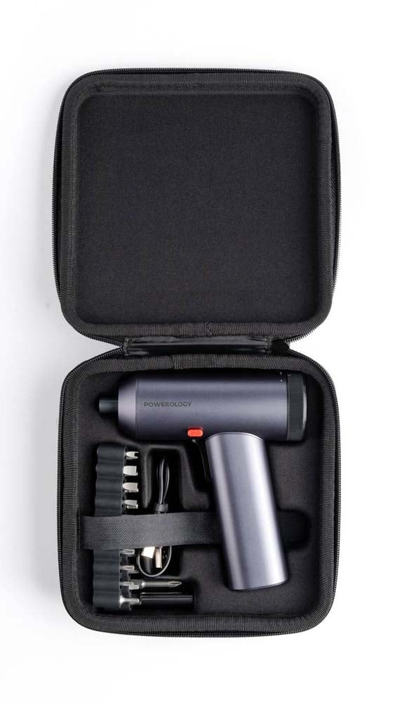 Electric Screwdriver Gun – Powerology 30 Bits Cordless Rechargeable Kit With LED Light