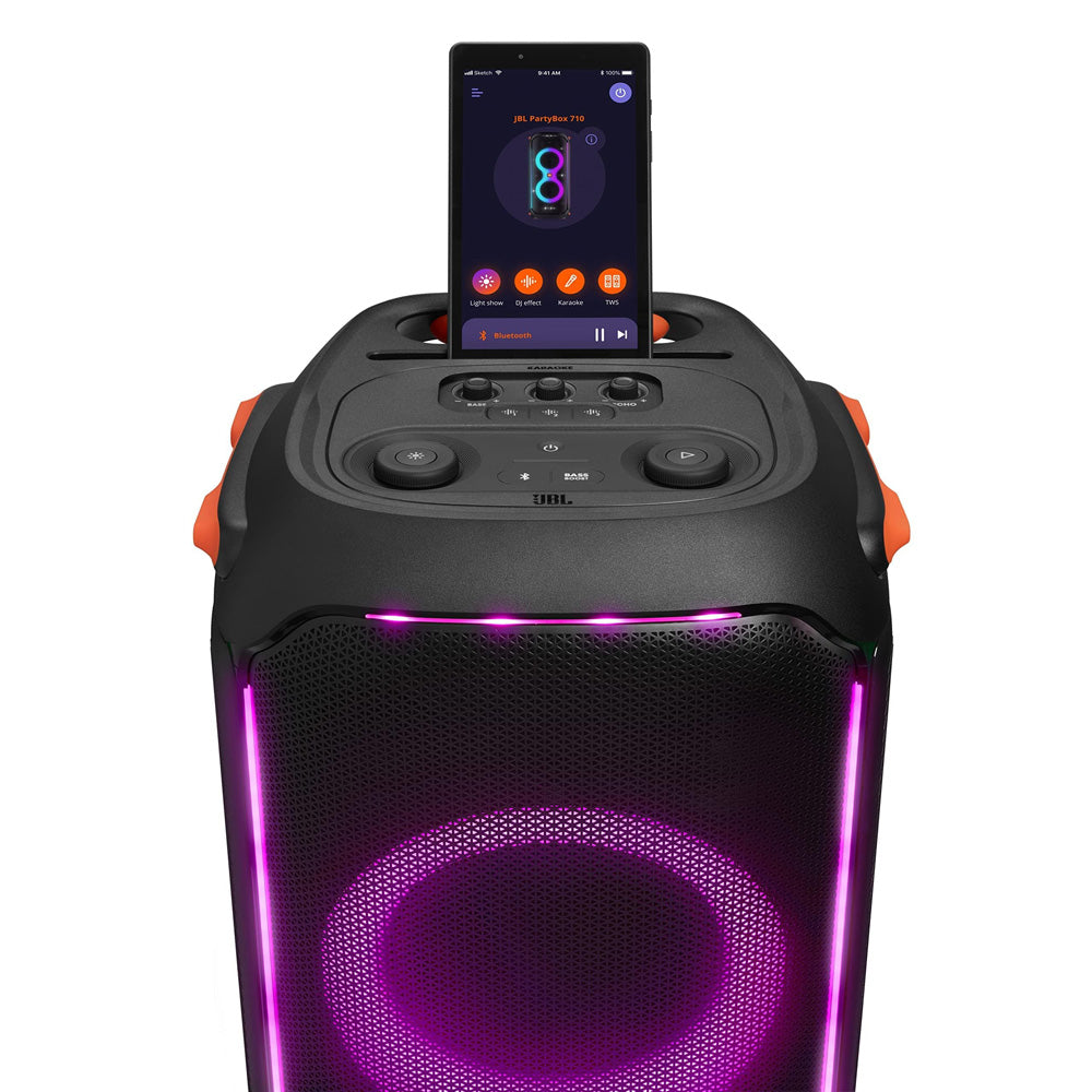 Portable Bluetooth Party Speaker - JBL PartyBox 710 Wireless Event Speaker With Lights