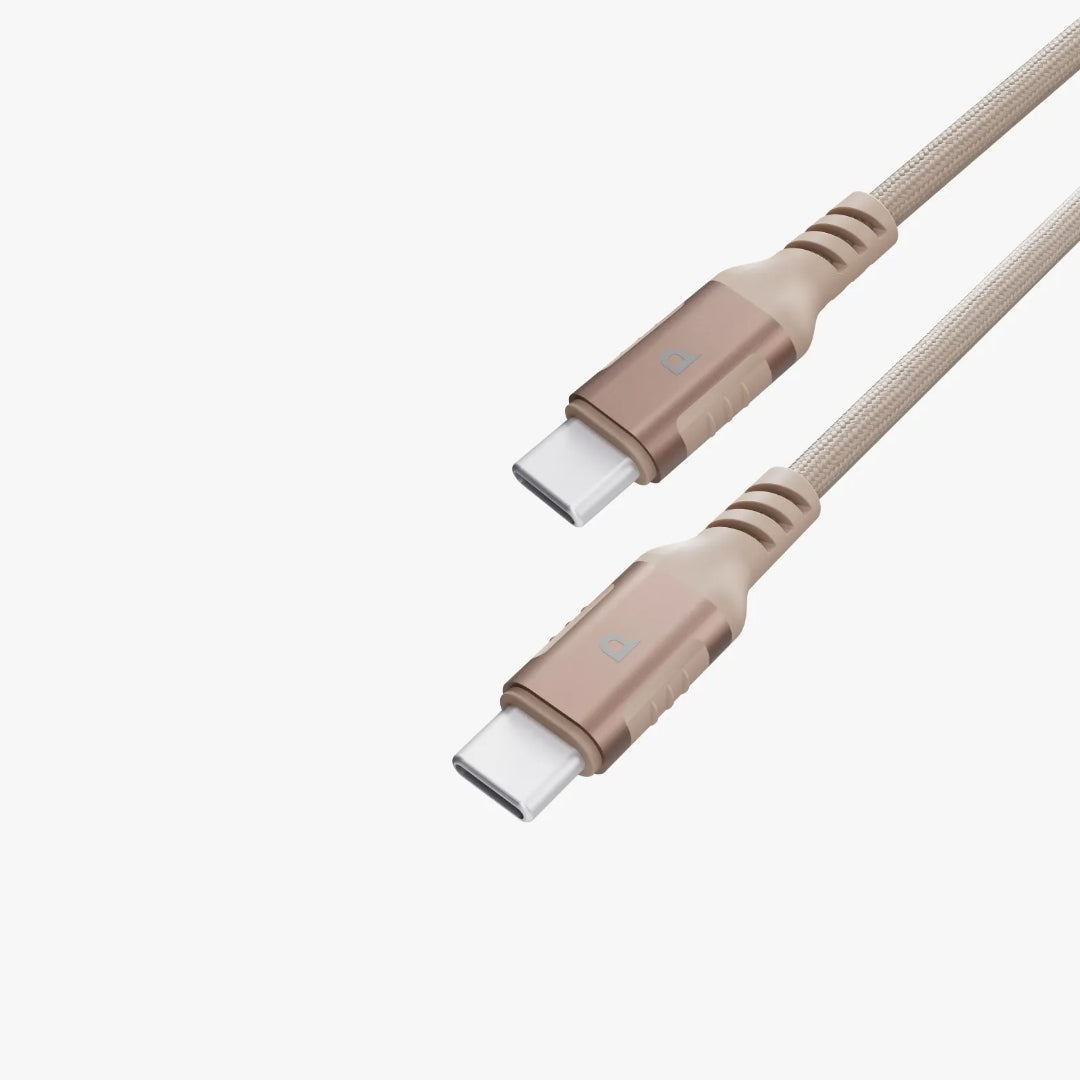 USB-C PD 60W Cable – Powerology Fast Charging Braided Nylon Cable 1.2M Durable