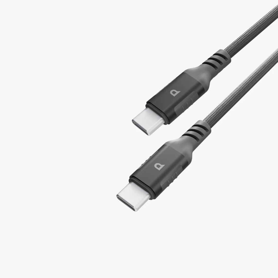 USB-C PD 60W Cable - Powerology Braided Fast Charging Wire 1.2M Nylon