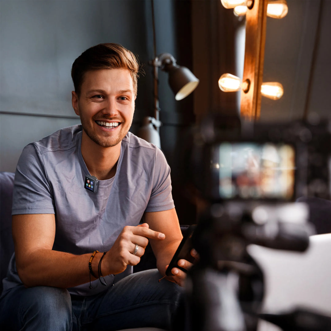 Dual Microphone Set - Wireless Mic Bundle with AI Noise Reduction & Low Latency