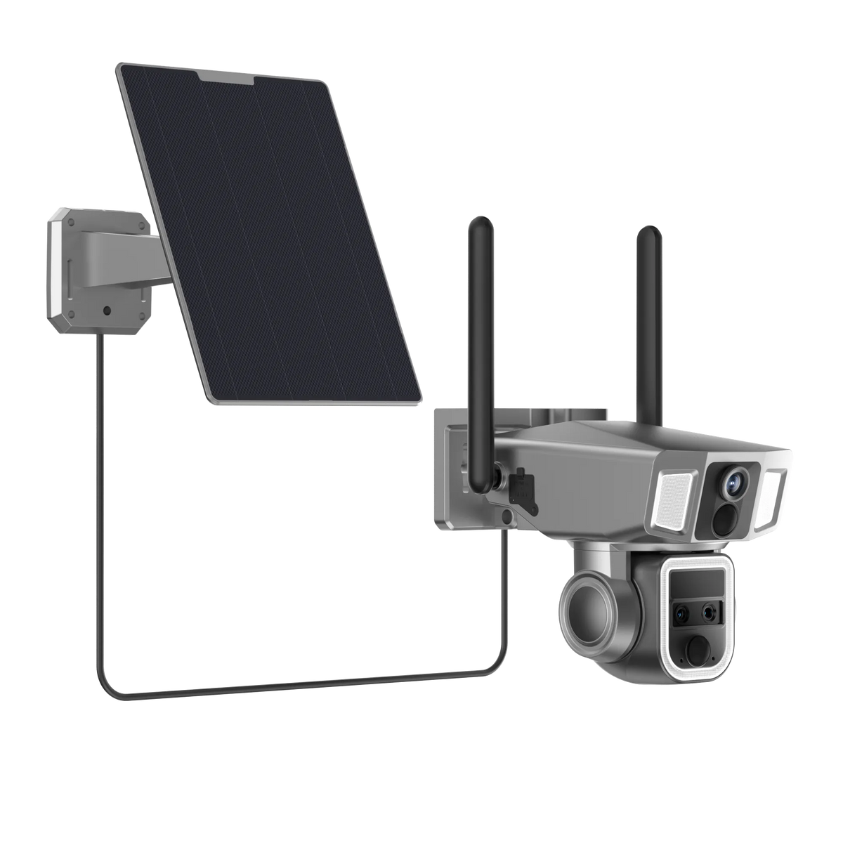 4G WIFI Security Camera - Outdoor Surveillance 360 Degree Dual Lens 10x Optical Zoom
