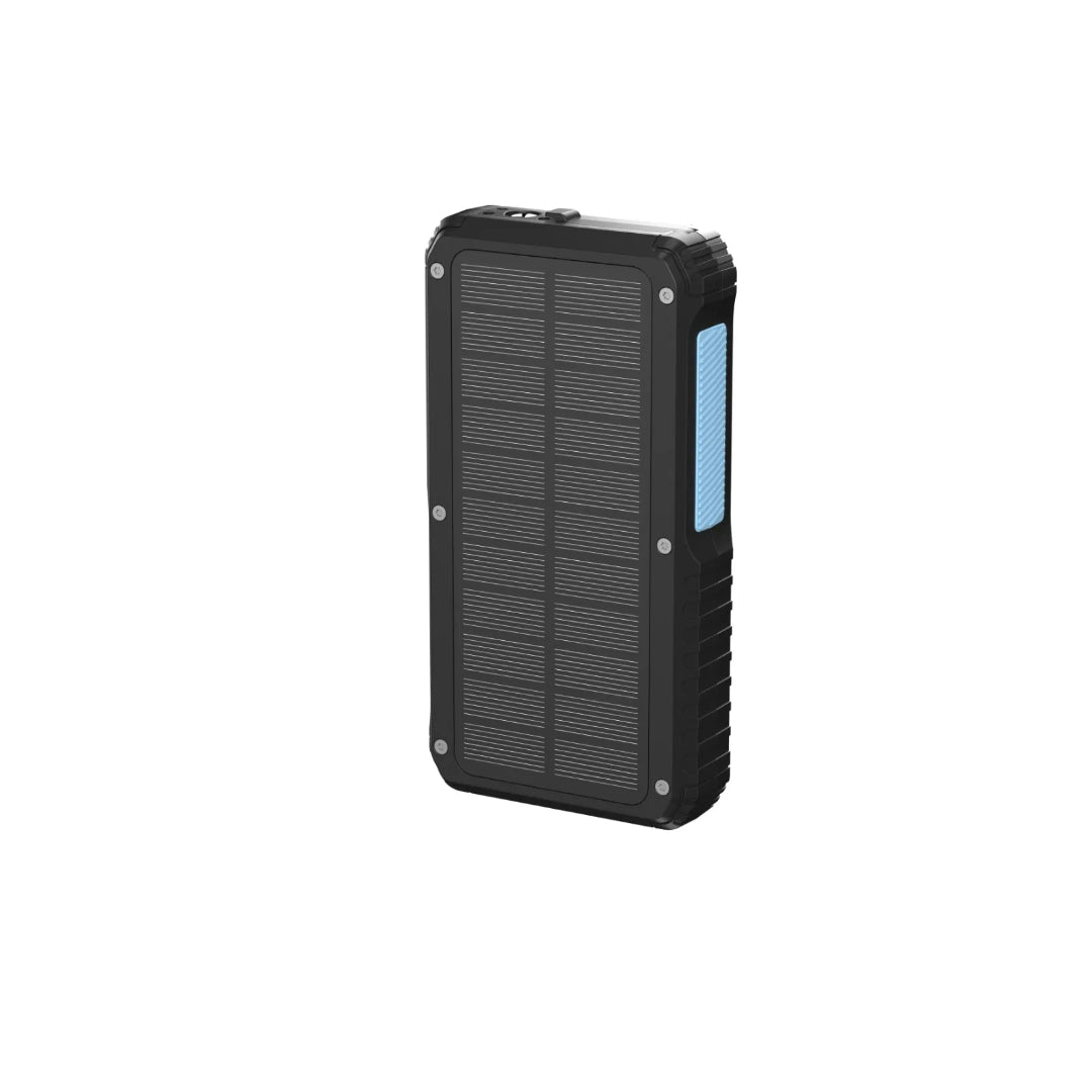 Solar Wireless Power Bank - 20000mAh Portable Fast Charging Power Bank With Retractable Cable