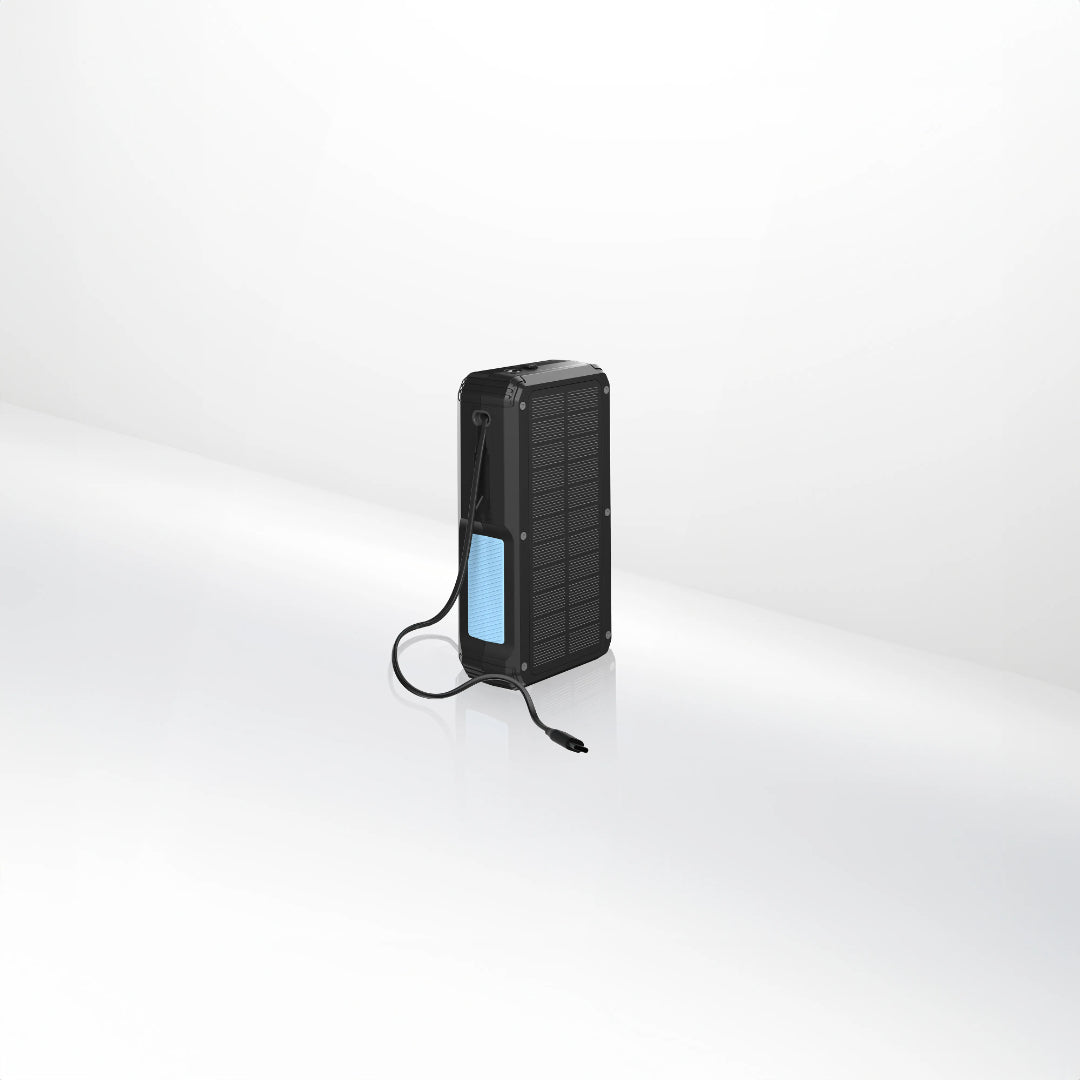Solar Wireless Power Bank - 27000mAh Portable Charger with Fast Charging & Solar Panel