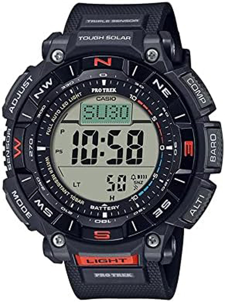 Solar Powered Outdoor Watch – Men's Hiking Watch with Compass & Altimeter
