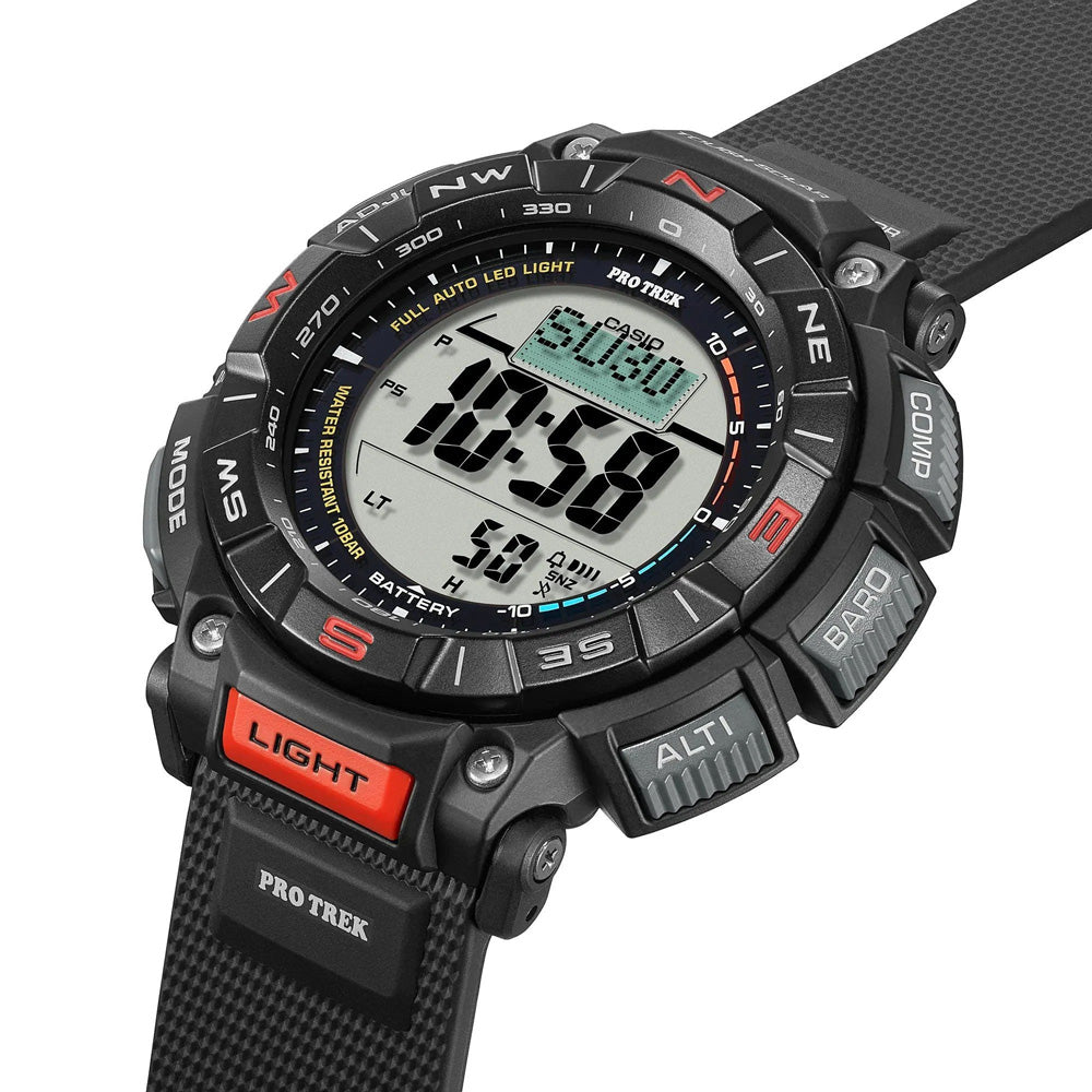 Solar Powered Outdoor Watch – Men's Hiking Watch with Compass & Altimeter