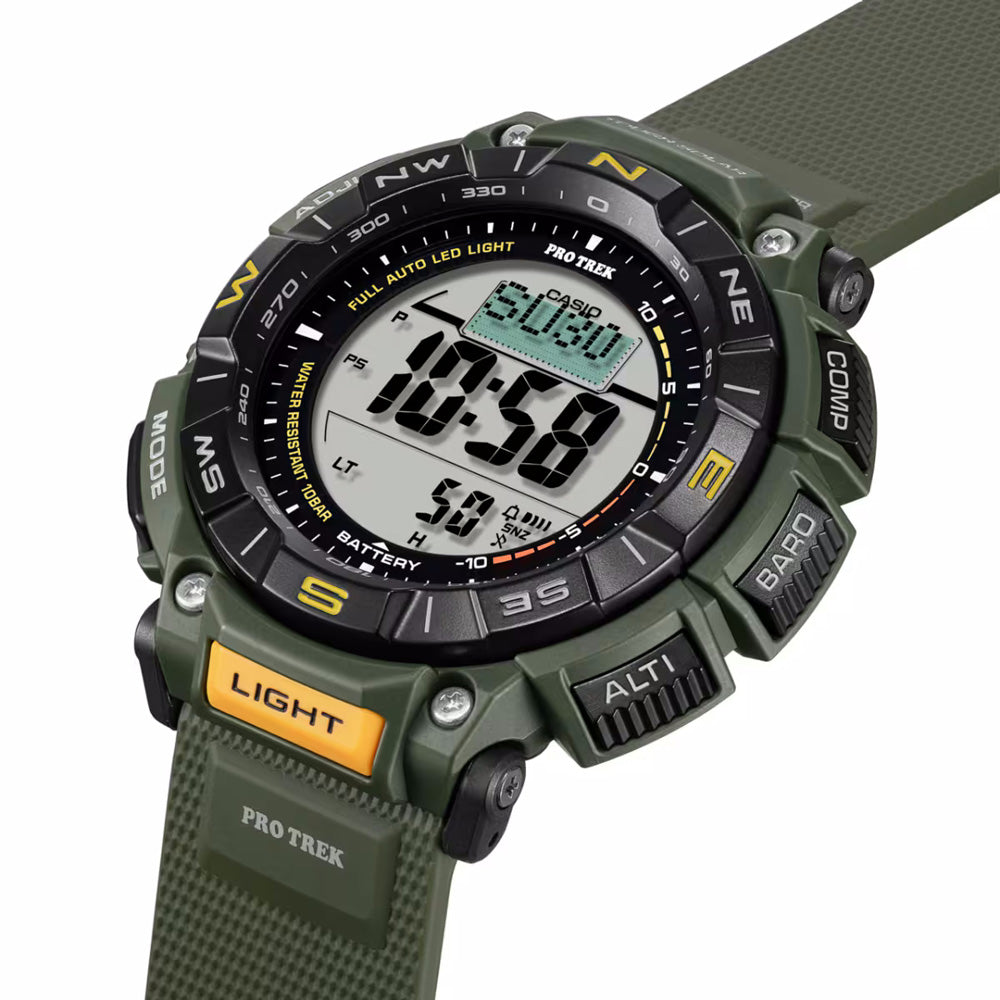 Casio Protrek Watch - Solar Powered Outdoor Sports Watch with Digital Compass