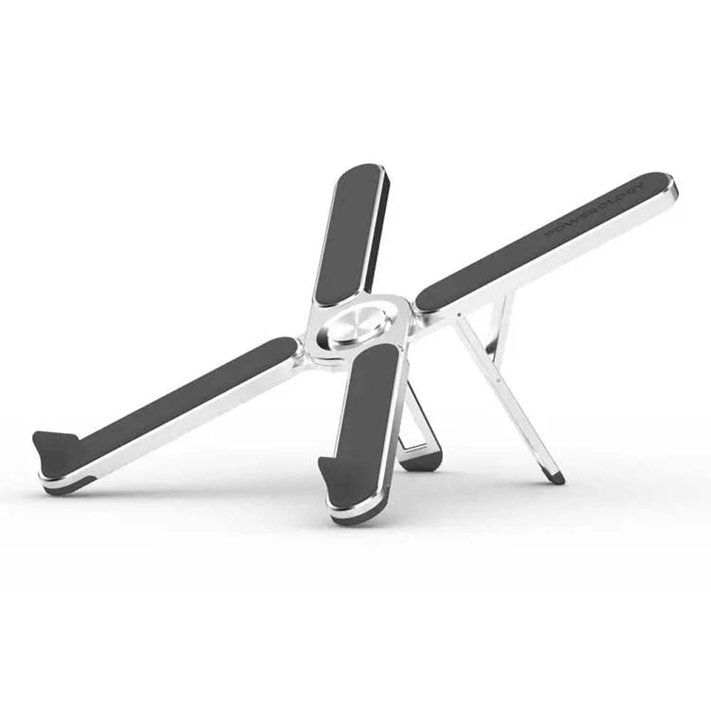 Aluminium Laptop Stand - Foldable Adjustable Portable Riser With 7 Height Levels