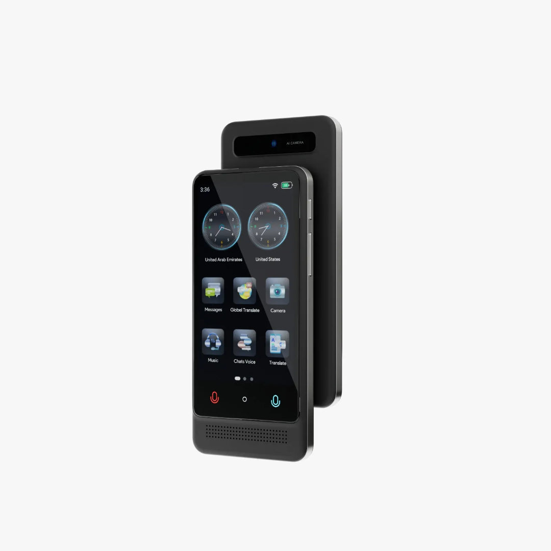 Smart Translation Device - Powerology Portable Language Translator With AI Noise Reduction