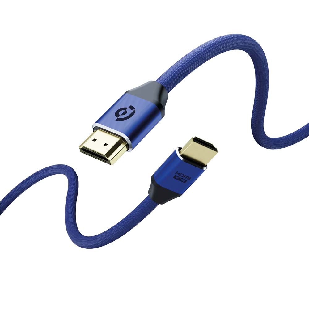 8K HDMI Cable - Powerology Braided Texture Cable With Gold Plated Connector 2M
