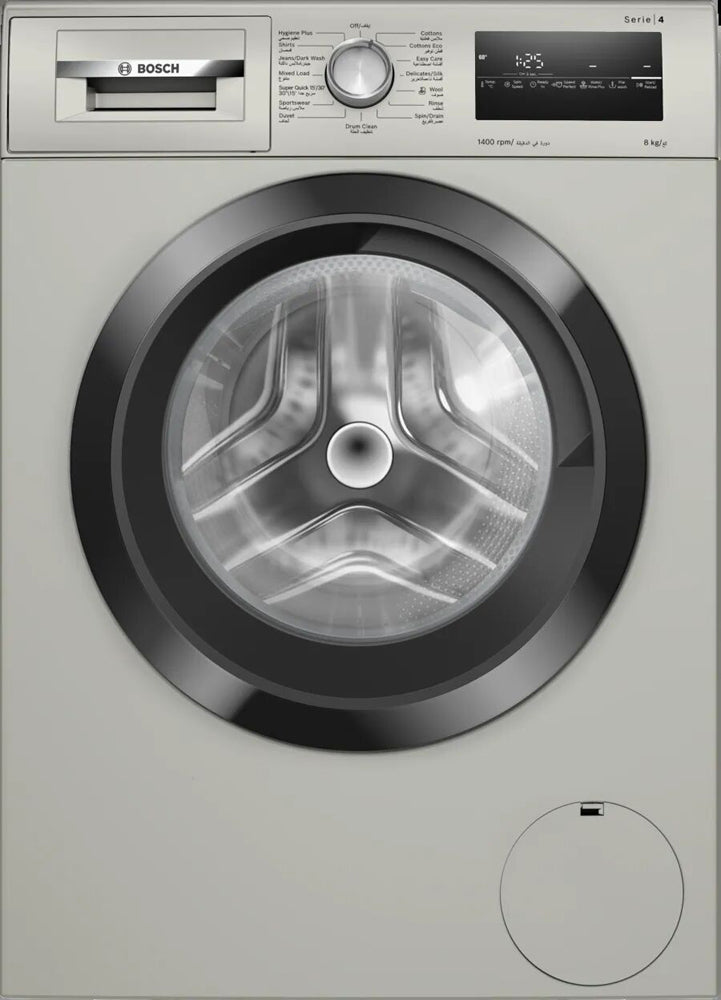 Bosch Front-Load Washer - 8KG Washing Machine With Speed Perfect Wash & Eco Silence Motor
