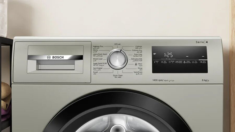 Bosch Front-Load Washer - 8KG Washing Machine With Speed Perfect Wash & Eco Silence Motor
