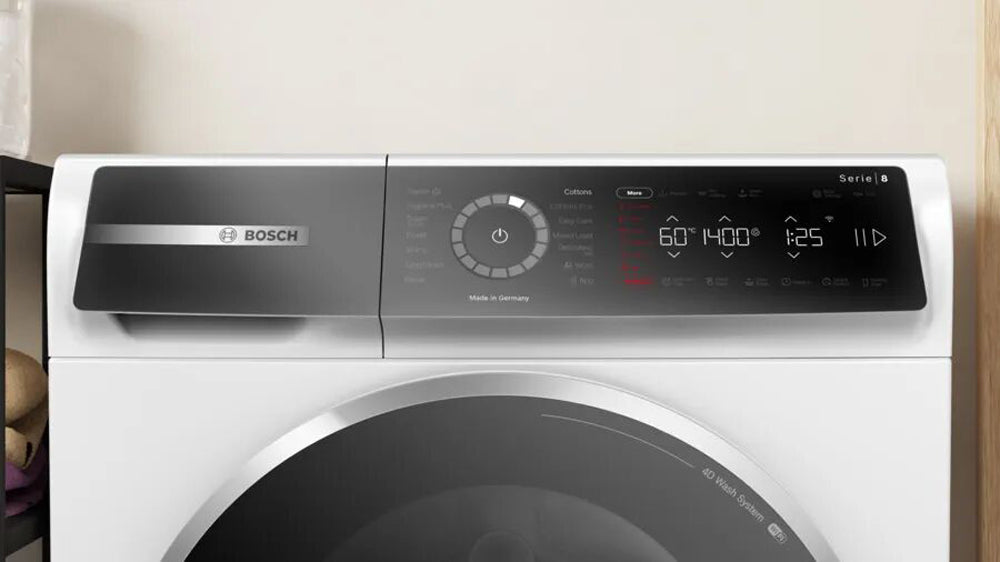 Front Load Washing Machine Bosch Series 8 9KG | Smart 4D Wash System & EcoSilence Drive