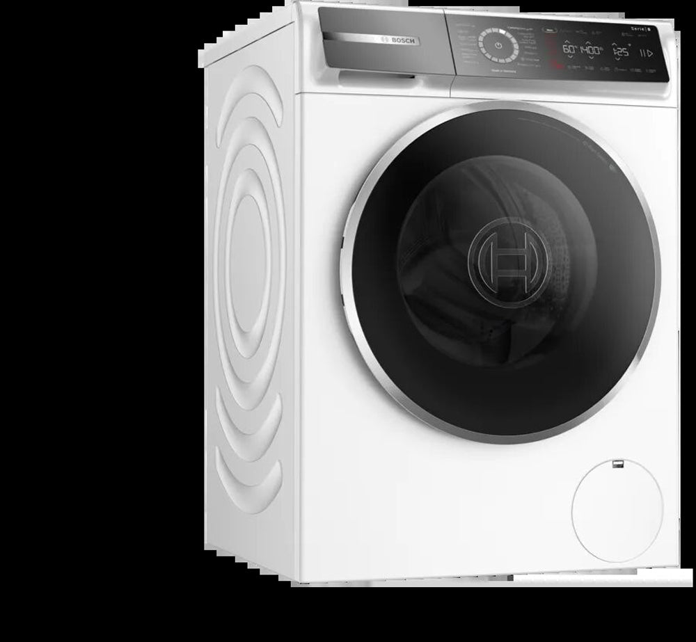 Front Load Washing Machine Bosch Series 8 9KG | Smart 4D Wash System & EcoSilence Drive